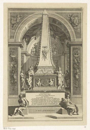 Monument on the occasion of the wedding of Jonas Witsen and Elisabet Basseliers