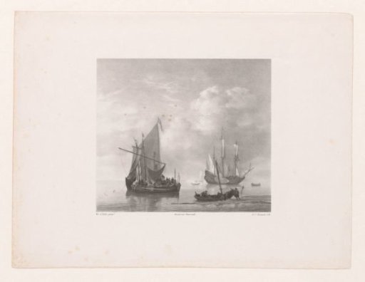 Ships and Rowboats on the Sea