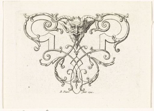 Ornament with a satyr