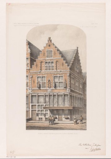 Corner house at Warmoesstraat and Oudebrugsteeg in Amsterdam