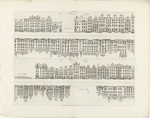 Facades of House Rows on the Keizersgracht to the Reestraat and on the Herengracht from the Leliegracht to the Bergstraat
