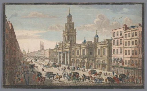View of the Royal Exchange in London