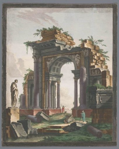 View of the Ruins of a Triumphal Arch