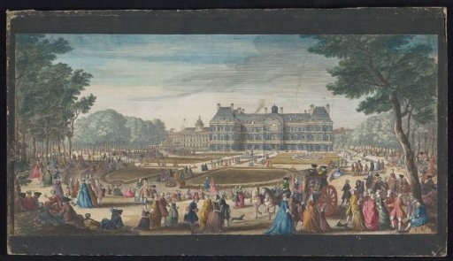 View of the Palais du Luxembourg in Paris, Seen from the Garden