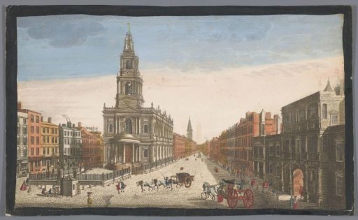 View of Somerset House and the Church of St. Mary-le-Strand in London