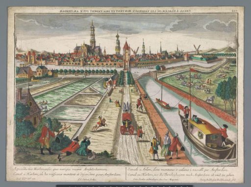 View of the Amsterdamse Vaart in Haarlem
