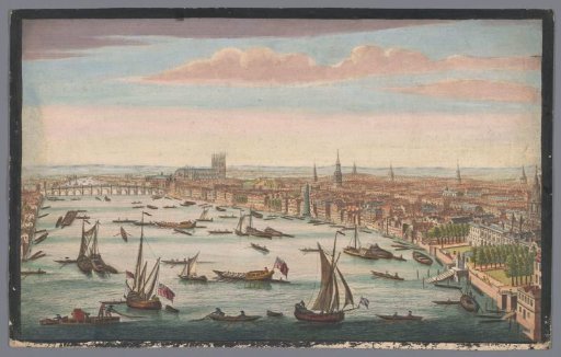 View of the River Thames and the Town of London Seen from the Northwest Side