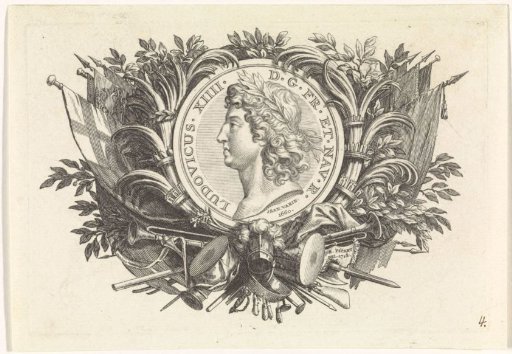 Vignette with the portrait of Louis XIII