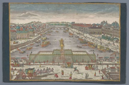 View of the Pont Neuf over the River Seine in Paris, Seen Towards the Pont Royal