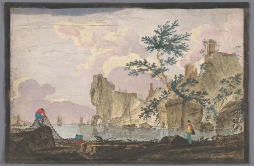 View of a Harbour with Rocks