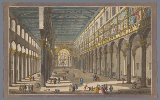 View of the Interior of the Church of Saint Paul Outside the Walls in Rome