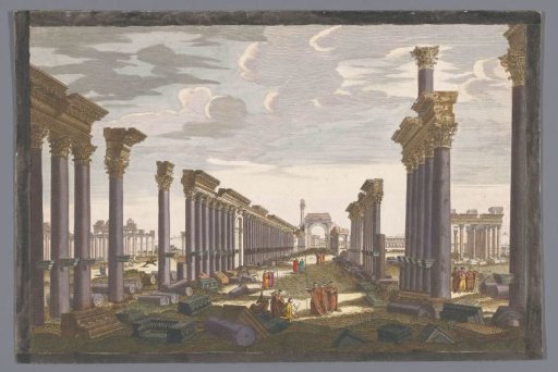 View of the Ruin of the Arch of the Colonnade in Palmyra, Seen from the West