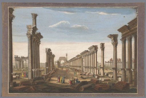 View of the Ruin of the Arch of the Colonnade in Palmyra, Seen from the West