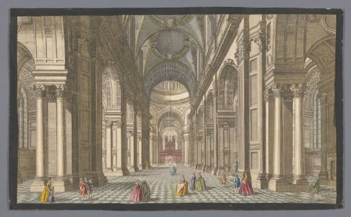 View of the Interior of Saint Paul's Cathedral in London