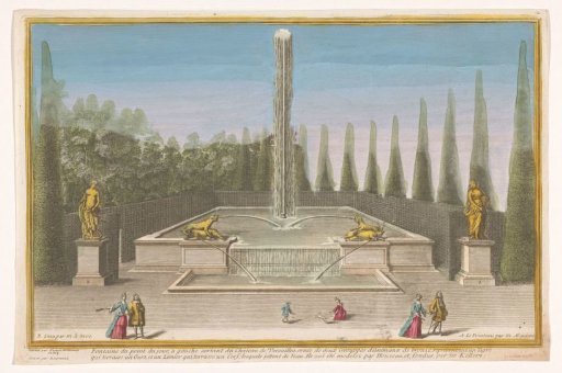 View of the Fontaine du Point du Jour in the Garden of Versailles