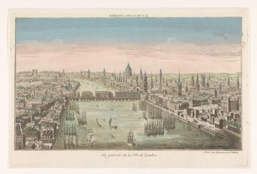 View of the city of London