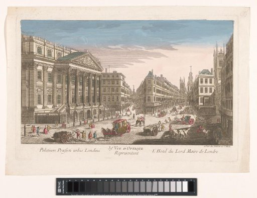 View of the Mansion House in London