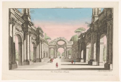 View of a ruin in Egypt