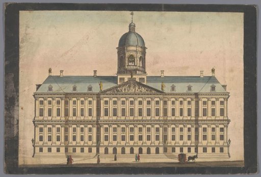 View of the Town Hall in Amsterdam