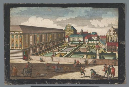 View of the Royal Palace and the Monastery of the Capuchin Friars in Wrocław