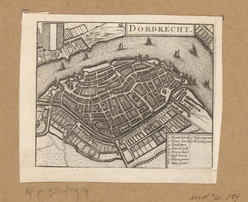 Map of Dordrecht