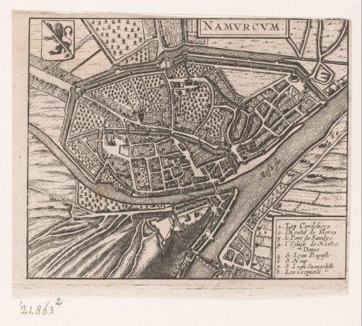 Map of Namur