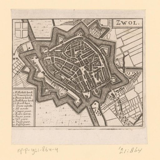 Map of Zwolle