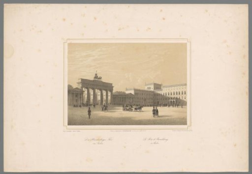 View of the Brandenburg Gate in Berlin