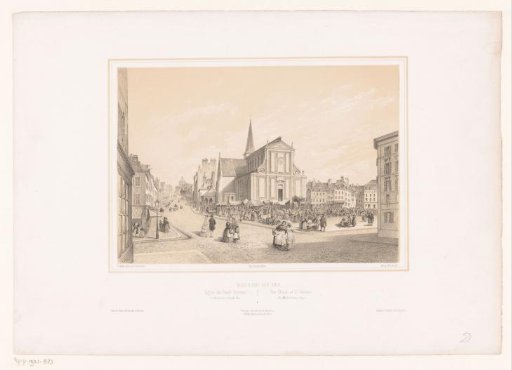 View of the Saint-Nicolas church in Boulogne-sur-Mer