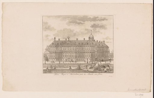 View of the Royal Palace in Amsterdam