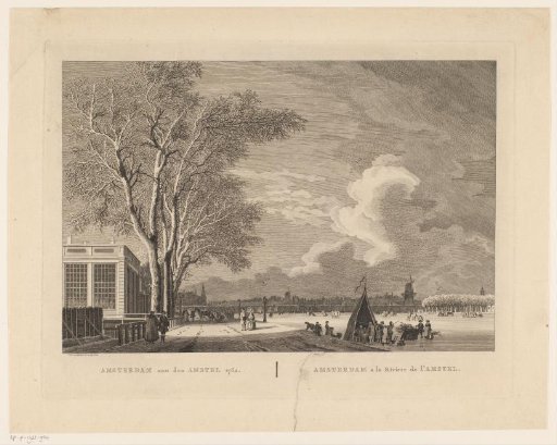 View of the frozen Amstel in Amsterdam, 1762