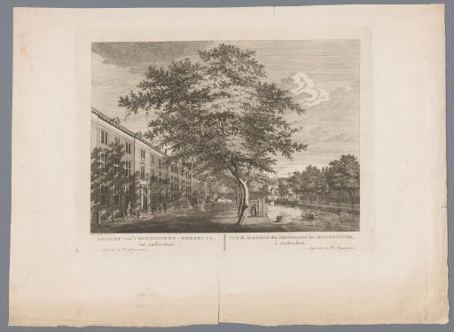View of the Mennonite Orphanage in Amsterdam