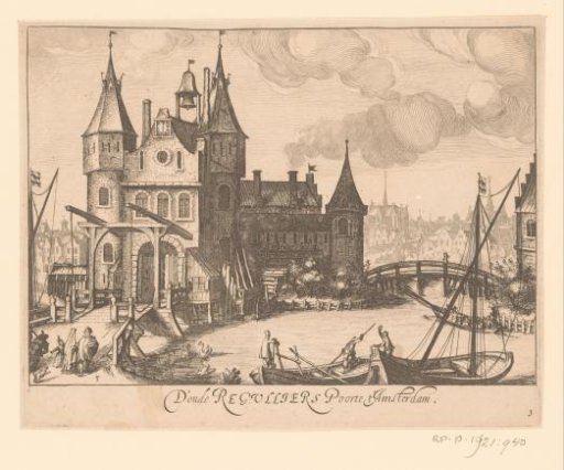 View of the Reguliers Gate in Amsterdam