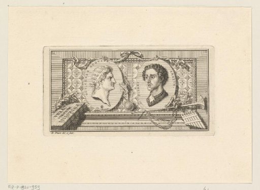Portraits of Emperor Augustus and Pietro Aretino
