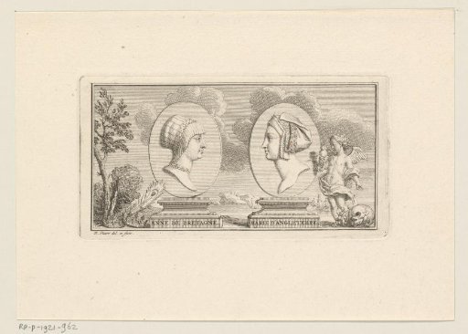 Portraits of the French Queen Anne of Brittany and the English Queen Mary Tudor