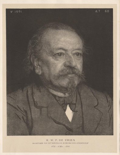 Portrait of Reinier Willem Petrus de Vries at the age of 60