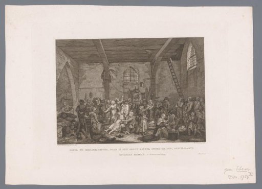 Victims of the Flood in a Chapel in Babyloniënbroek, 1809