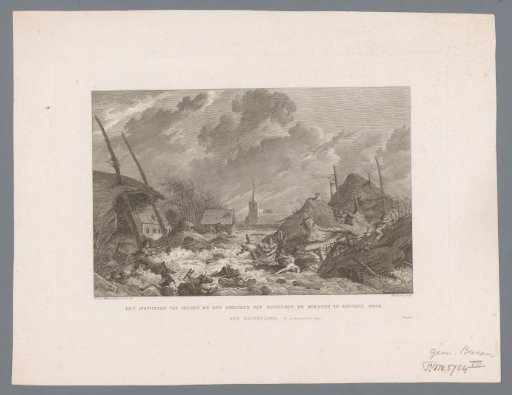 Flooding in Erichem, 1809