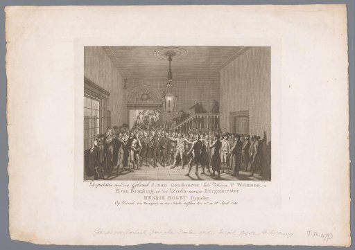 Delegation from the Crossbow Guild in Amsterdam to Hendrik Danielsz. Hooft, 1787