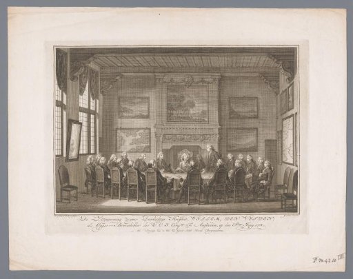 William V Takes His Seat as Director of the VOC During His Visit to Amsterdam in 1768
