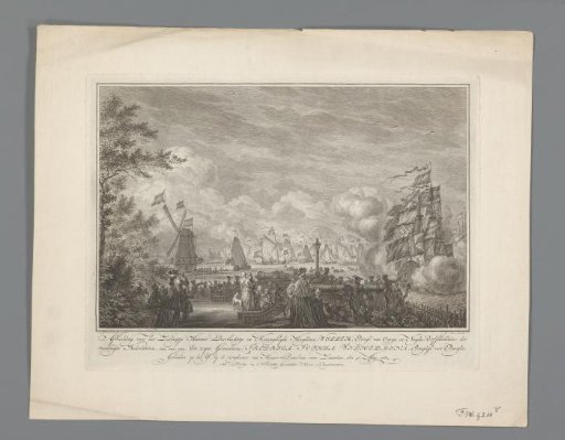 Sailing Trip of William V and Wilhelmina of Prussia on the IJ, 1768
