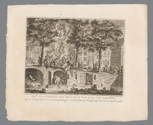 Plundering of the House of A.M. van Arssen in Amsterdam, 1748