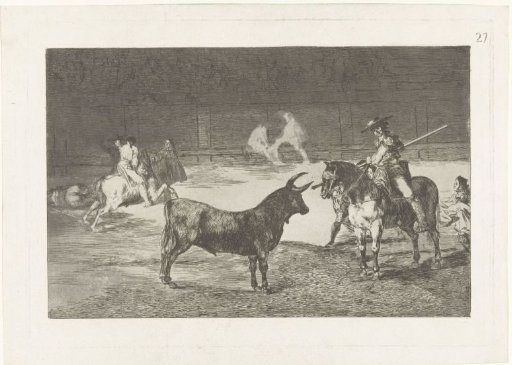 Fernando del Toro challenges a bull