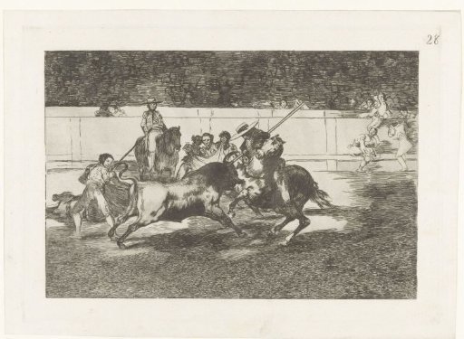 Rendon thrusts his lance into a bull