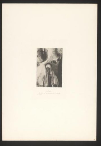 Shadowy figure with a light veil