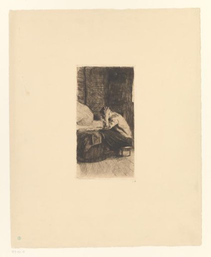 Mother by a Cradle with Child