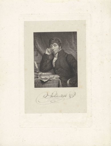 Portrait of Willem Bilderdijk at His Writing Desk