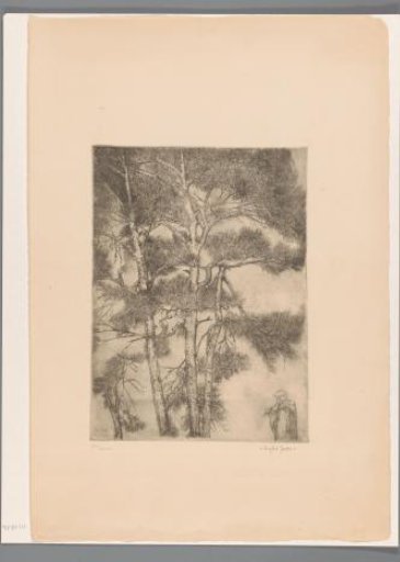 Flute Player under Pines