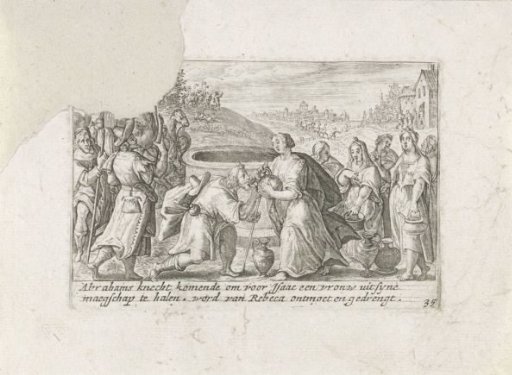 Rebekah and Eliezer at the Well
