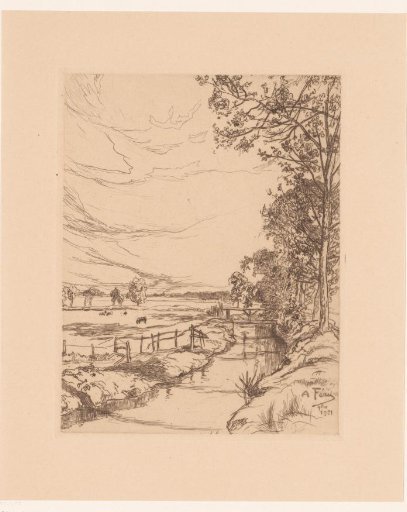 Landscape with Stream and Meadows
